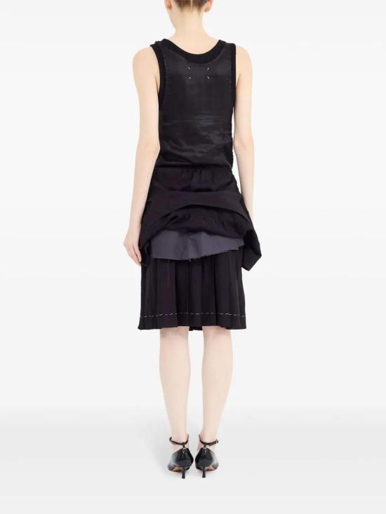 25SS 마르지엘라 미디 스커트 S51DD0029MTN059900 Black - MAISON MARGIELA