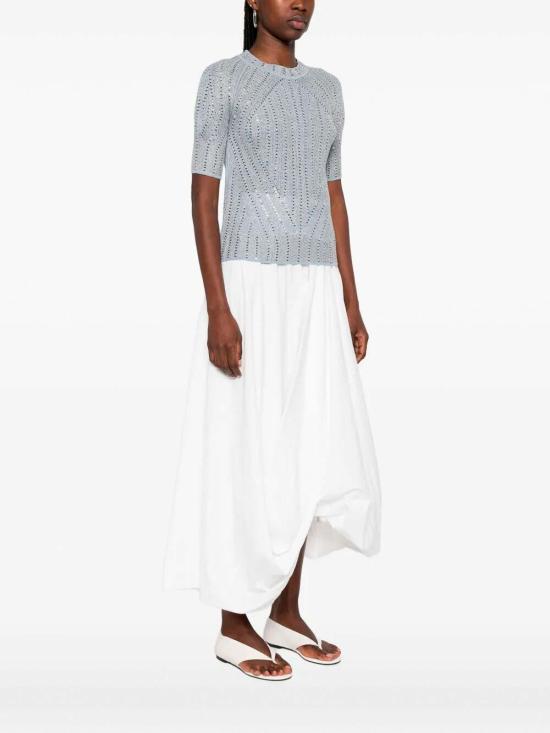 26SS 에르마노 설비노 반팔 티셔츠 D485L319CTXAJD4807 Grey - ERMANNO SCERVINO