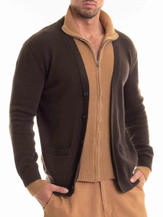 25FW 모스키노 스웨터 092770021102 Brown - MOSCHINO