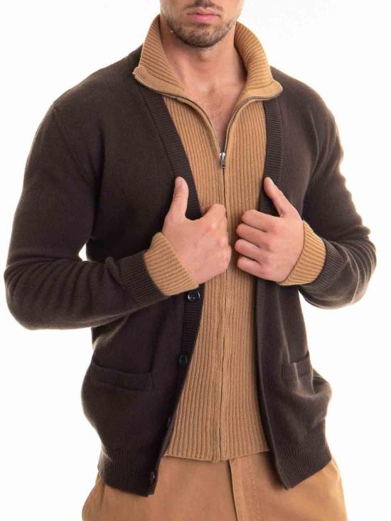 25FW 모스키노 스웨터 092770021102 Brown - MOSCHINO