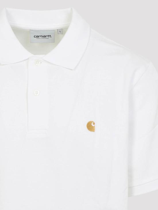 26SS 칼하트 숏슬리브 체이스 피케 폴로 I02380700RXX03 White - CARHARTT