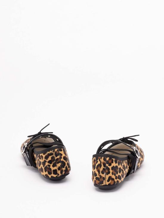 26SS 레페토 발레 트위스트 플랫 슈즈 V4237PONYV1480 Animal Print - REPETTO