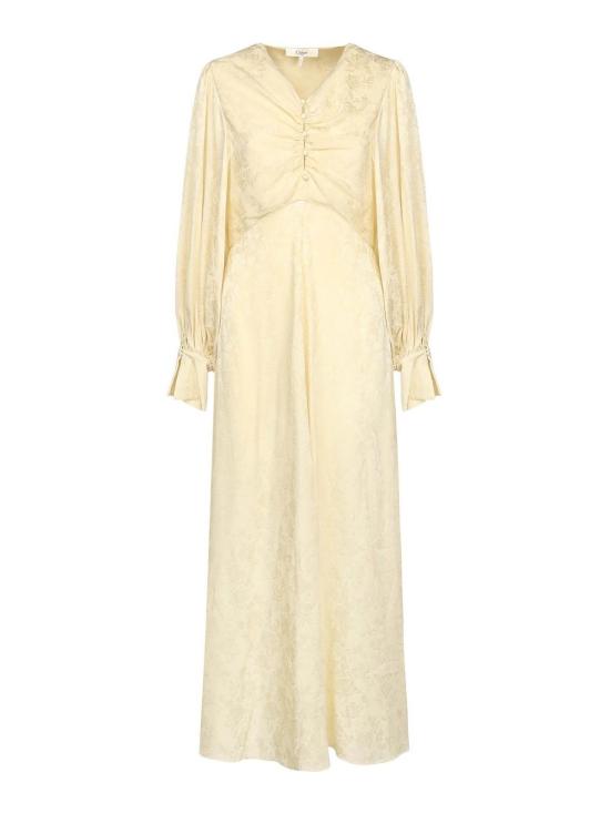 25FW 끌로에 롱 원피스 CHC25ARO31115753 Yellow