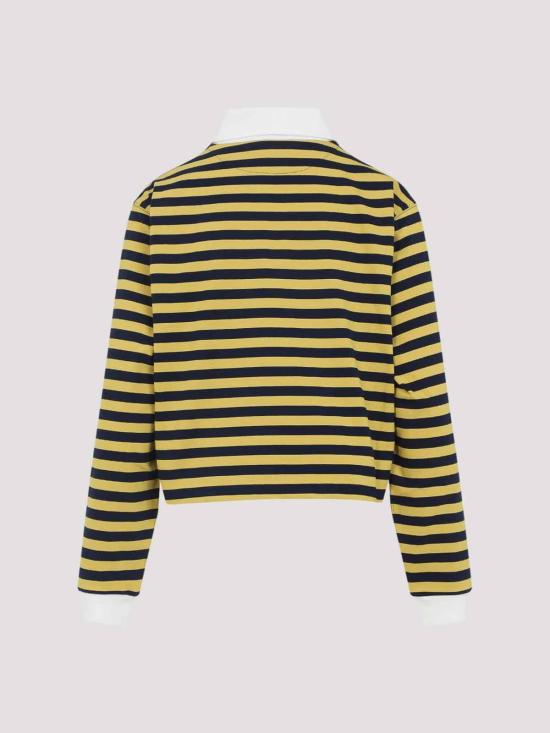 26SS 미우미우 폴로 티셔츠 MJL075SOOO17OUF03QG Yellow - MIU MIU