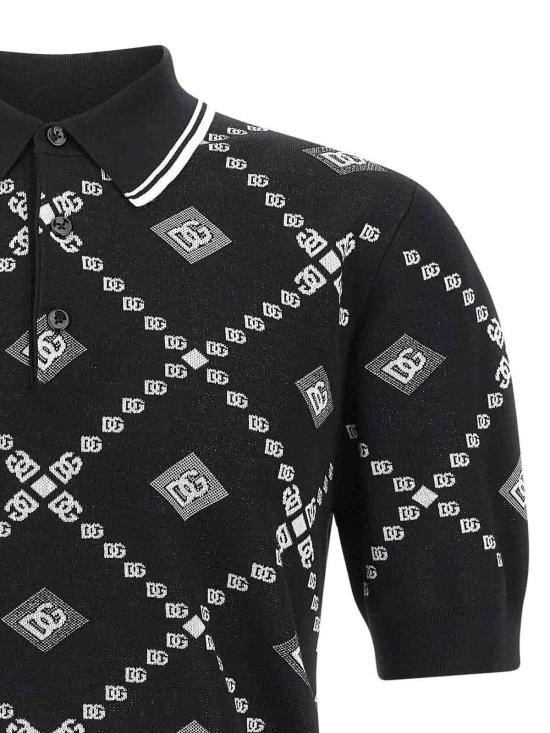 25FW 돌체앤가바나 폴로 티셔츠 GXZ02TJGMA7HH8TA Black - DOLCE & GABBANA