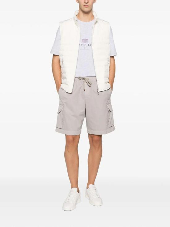 26SS 브루넬로 쿠치넬리 숏팬츠 M252DU0025C6035 Beige - BRUNELLO CUCINELLI