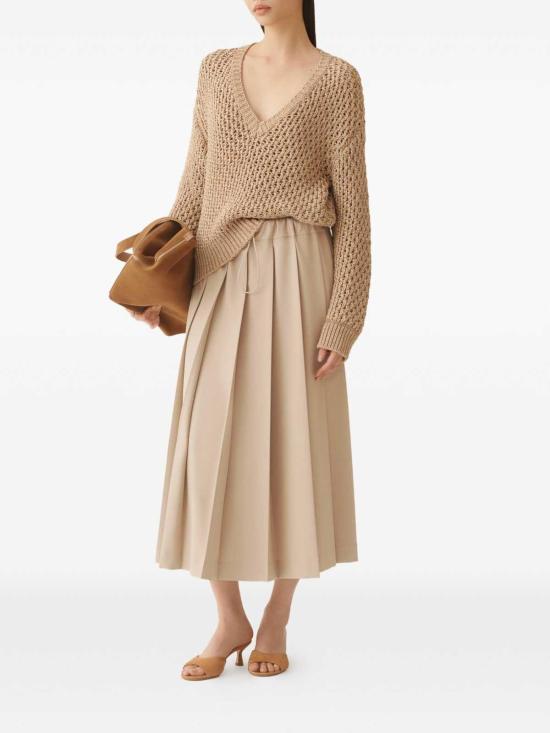 26SS 파비아나 필리피 탑 MAD266F113L7440157 Brown - FABIANA FILIPPI