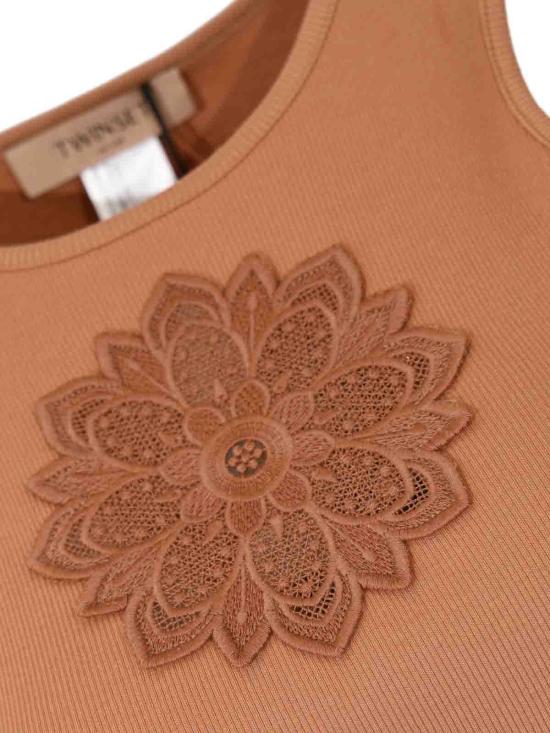 26SS 트윈셋 민소매 티셔츠 261TP209013168 Orange - TWINSET