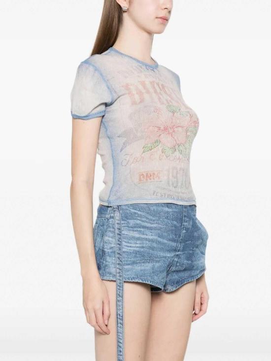 26SS 디젤 반팔 티셔츠 A235190HGCN8MMA White - DIESEL