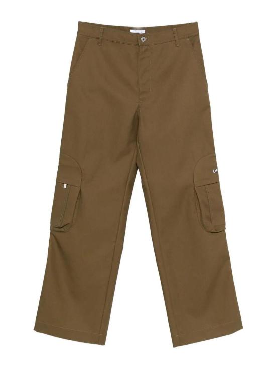 25FW 오프화이트 스트레이트 팬츠 OMCF04DF25FAB0015801 Brown