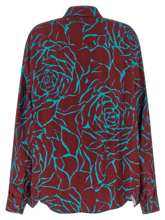  드리스 반 노튼 블라우스 Dries Van Noten Casia 셔츠 보르도 - DRIES VAN NOTEN