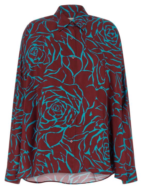 드리스 반 노튼 블라우스 Dries Van Noten Casia 셔츠 보르도