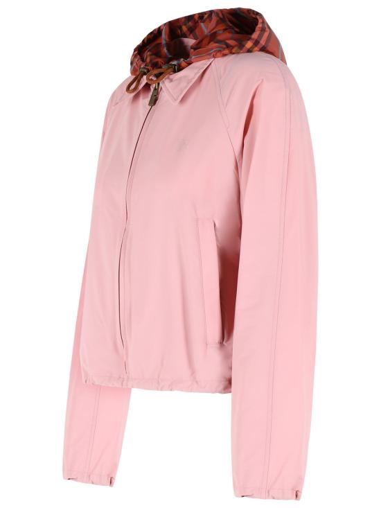 26SS 버버리 크롭 뉴콧 후드 자켓 8118253C4026 Pink - BURBERRY