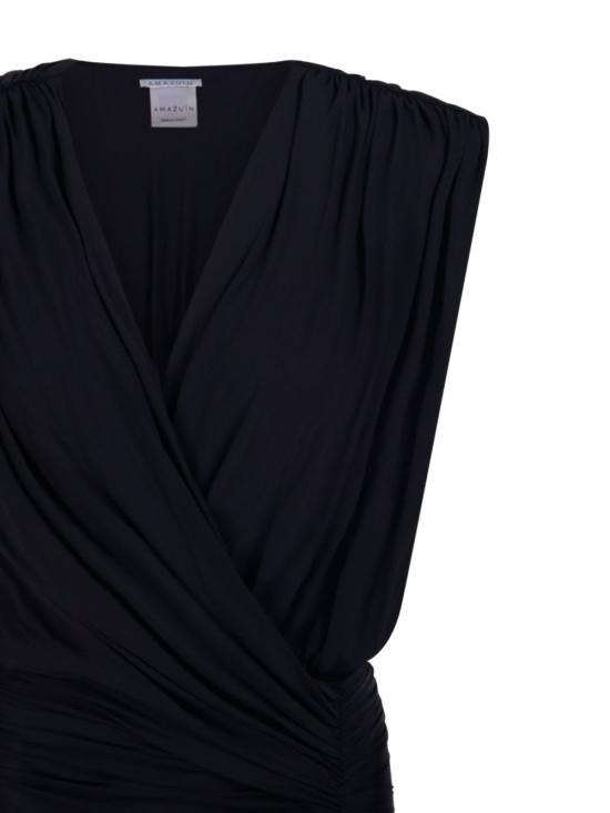 26SS 아마주인 미디 원피스 12CANUDB DEEPBLACK Black - AMAZUIN