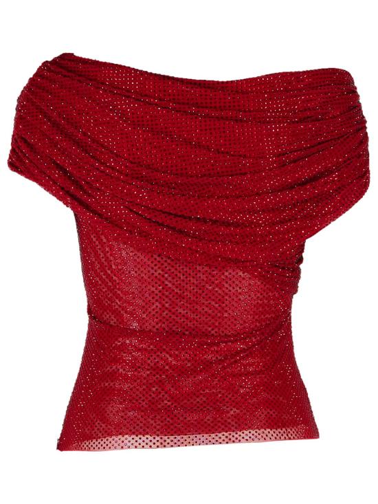 26SS 셀프 포트레이트 민소매 티셔츠 RS26 002TA BUBURGUNDY Bordeaux - SELF PORTRAIT