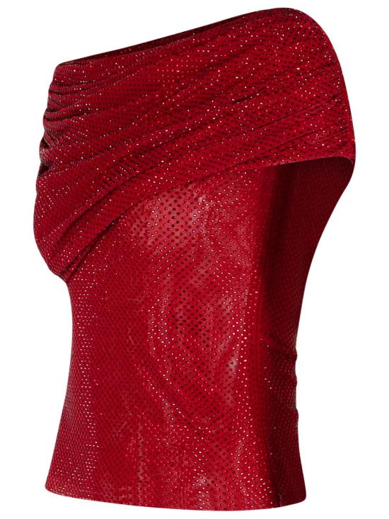 26SS 셀프 포트레이트 민소매 티셔츠 RS26 002TA BUBURGUNDY Bordeaux - SELF PORTRAIT