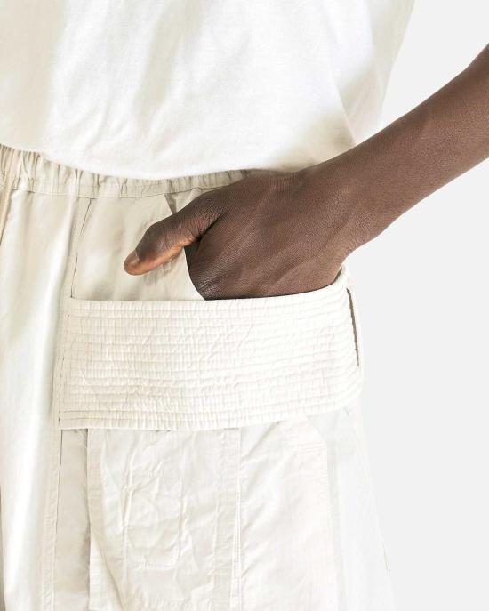  릭 오웬스 치노 팬츠 크리치 와이드 카고 드로스트링 팬츠 - RICK OWENS