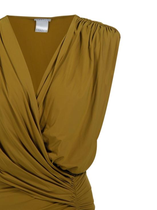 26SS 아마주인 미디 원피스 12MEGUKG KHAKIGREEN Green - AMAZUIN