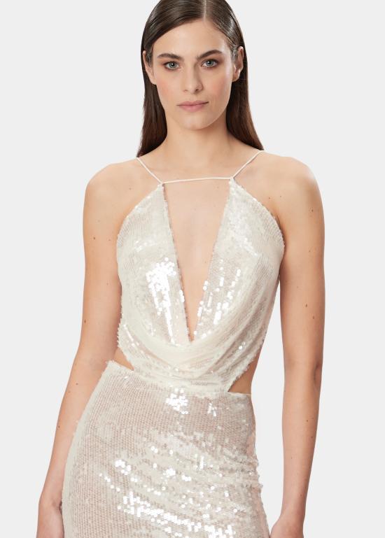 26SS 아마주인 미디 원피스 12ESTUSCR CREAM White - AMAZUIN