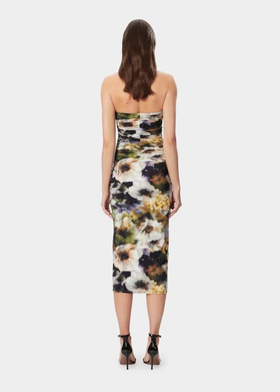 26SS 아마주인 미디 원피스 12NATUFF FADEDFLORAL Fantasia - AMAZUIN