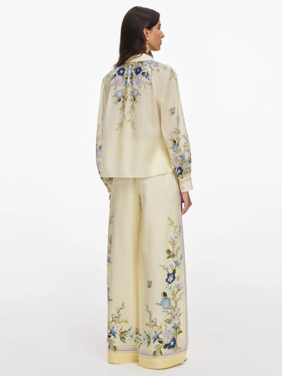 26SS 셀프 포트레이트 팬츠 AC26025PY YELLOW Yellow - SELF PORTRAIT