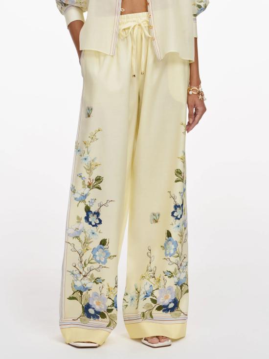 26SS 셀프 포트레이트 팬츠 AC26025PY YELLOW Yellow - SELF PORTRAIT