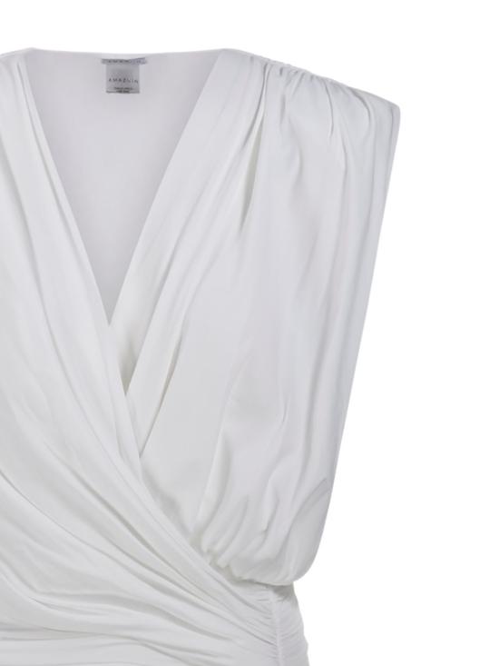 26SS 아마주인 미디 원피스 12CANUOW OFFWHITE White - AMAZUIN