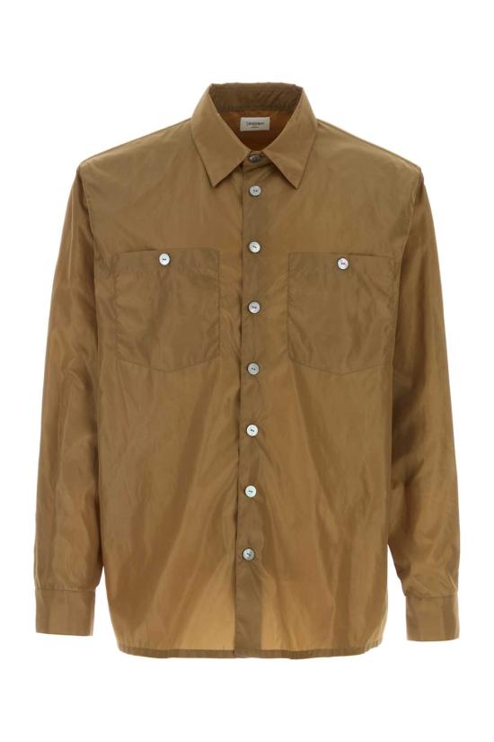 26SS 생로랑 긴팔 셔츠 863127Y1N40 2183 CAMEL