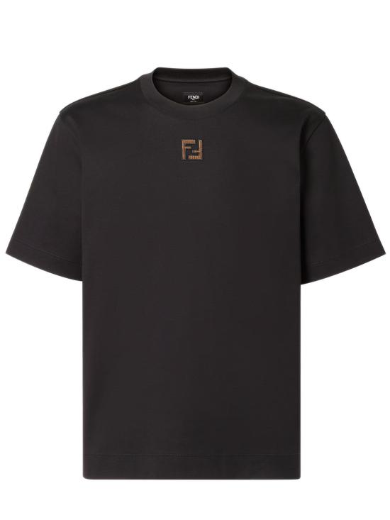 26SS 펜디 코튼 티셔츠 FY0936AW0R F1UL6 Black