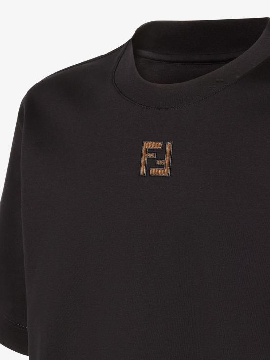 26SS 펜디 코튼 티셔츠 FY0936AW0R F1UL6 Black - FENDI