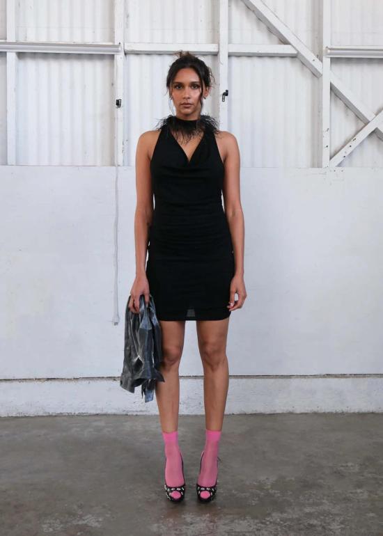  길 숏 원피스 Geel Nori 드레스 블랙 - GEEL