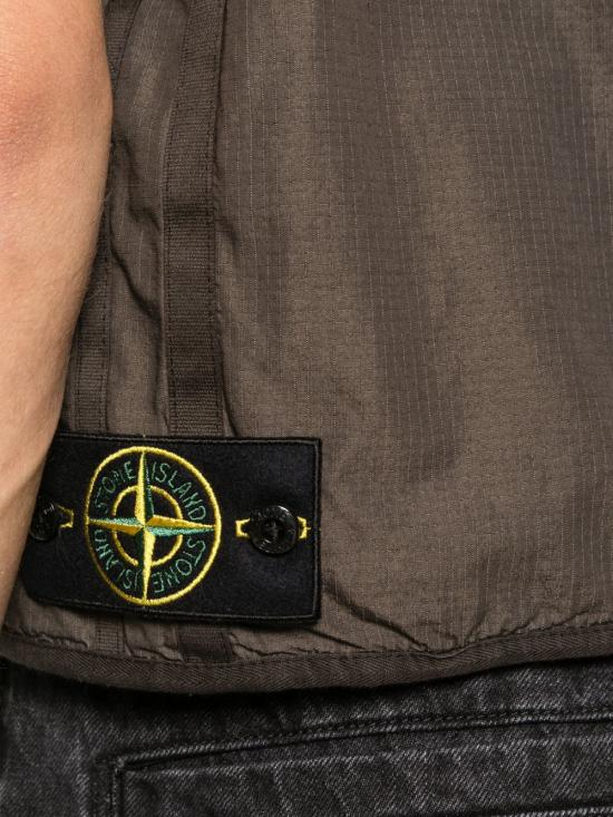 26SS 스톤 아일랜드 베스트 G100006 S0318V0065 Brown - STONE ISLAND