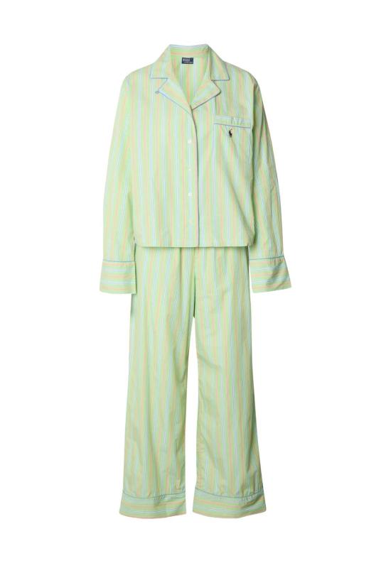  폴로 랄프로렌 라운지 웨어 폴로 랄프 로렌 긴팔 잠옷 세트 선데이 스트라이프