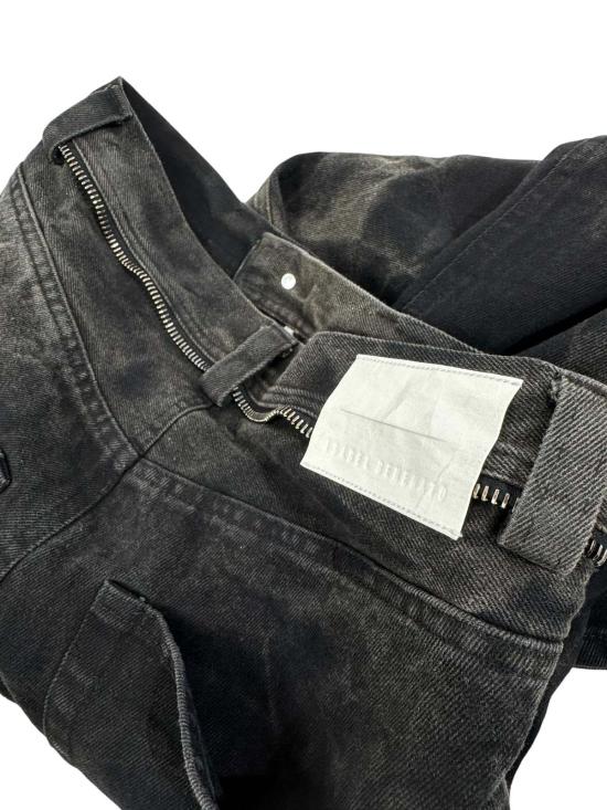  이자벨베네나토 데님 팬츠 Isabel Benenato 워시드 데님 와이드레그 쇼츠 - ISABEL BENENATO