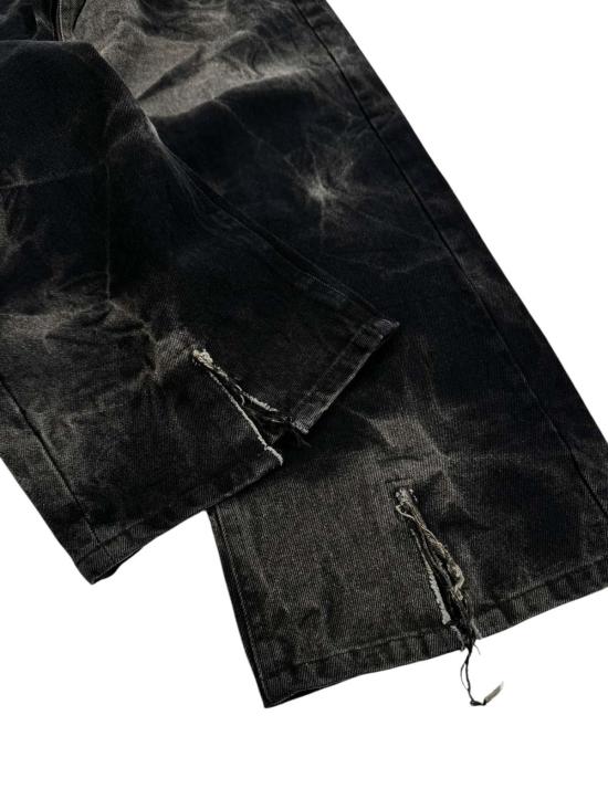  이자벨베네나토 데님 팬츠 Isabel Benenato 워시드 데님 와이드레그 쇼츠 - ISABEL BENENATO