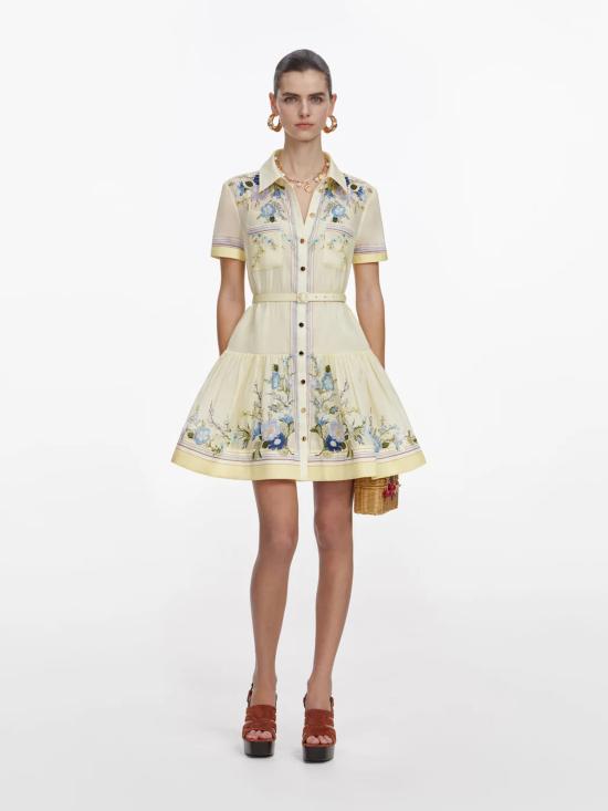 26SS 셀프 포트레이트 미디 원피스 AC26002SY YELLOW Yellow