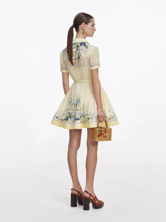 26SS 셀프 포트레이트 미디 원피스 AC26002SY YELLOW Yellow - SELF PORTRAIT