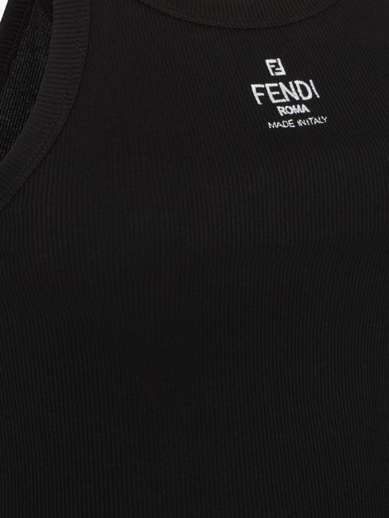26SS 펜디 코튼 탑 FS7966ANQM F0GME Black - FENDI