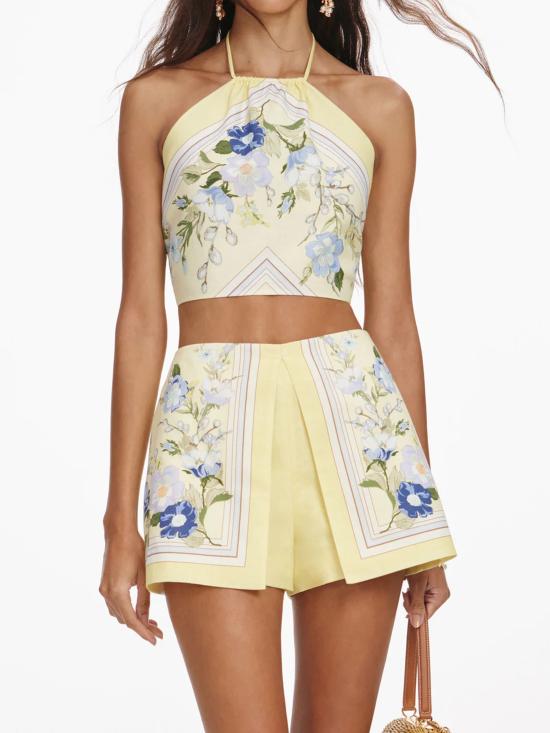 26SS 셀프 포트레이트 숏팬츠 AC26014PY YELLOW Yellow - SELF PORTRAIT