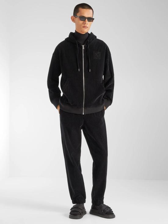 26SS 펜디 레더 FF 나일론 청키 슬라이드 7X1850AOMF F0ABB Black - FENDI