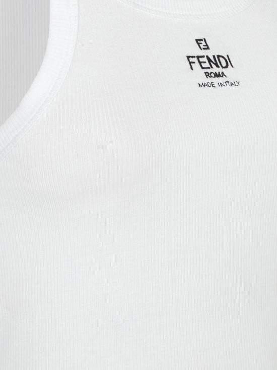 26SS 펜디 코튼 탑 FS7966ANQM F0ZNM Bianco - FENDI