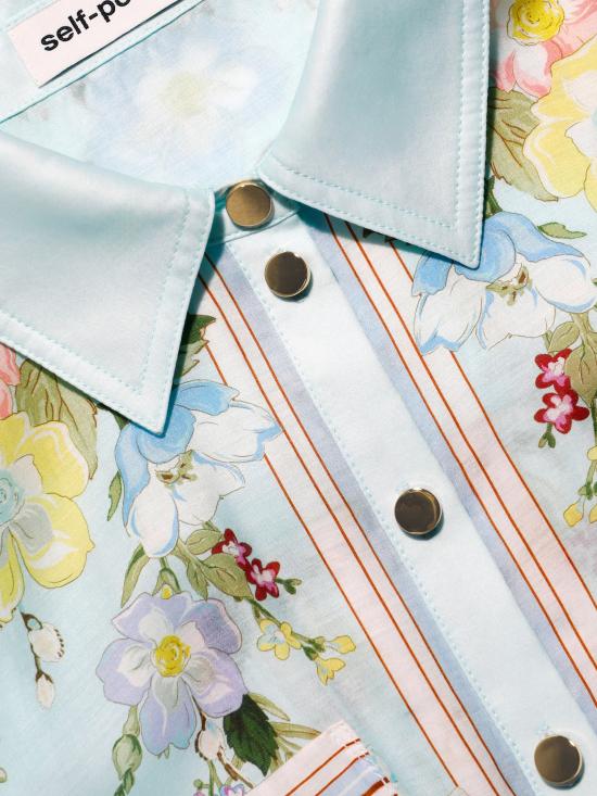 26SS 셀프 포트레이트 미디 원피스 AC26002MG GREEN Green - SELF PORTRAIT