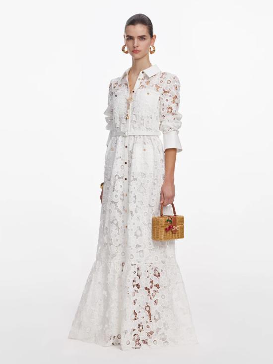 26SS 셀프 포트레이트 미디 원피스 AC26028XW WHITE White - SELF PORTRAIT