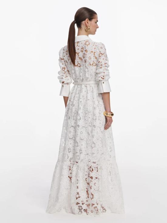 26SS 셀프 포트레이트 미디 원피스 AC26028XW WHITE White - SELF PORTRAIT