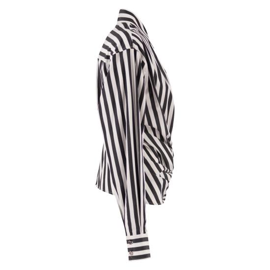 26SS 스포트막스 셔츠 2612111012600 WHITE BLACK - SPORTMAX