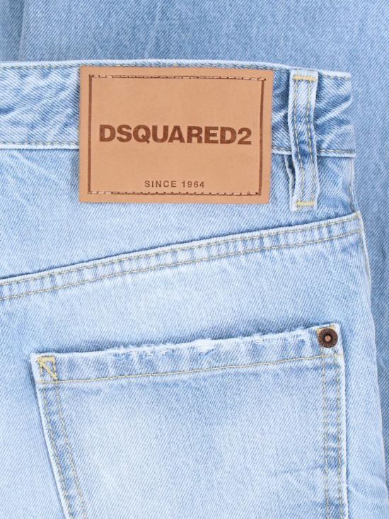  디스퀘어드2 데님 팬츠 Dsquared2 스트레이트 진 라이트 블루 - DSQUARED2