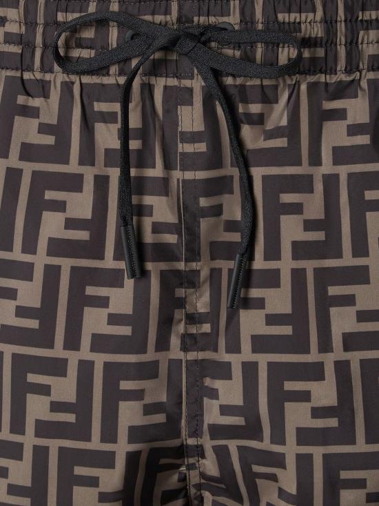 26SS 펜디 테크니컬 패브릭 숏팬츠 FXB077A79F F13IZ Brown - FENDI