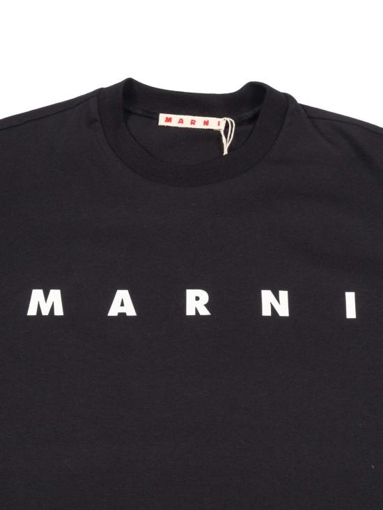  [키즈] 마르니 탑 키즈  티셔츠 블랙 - MARNI