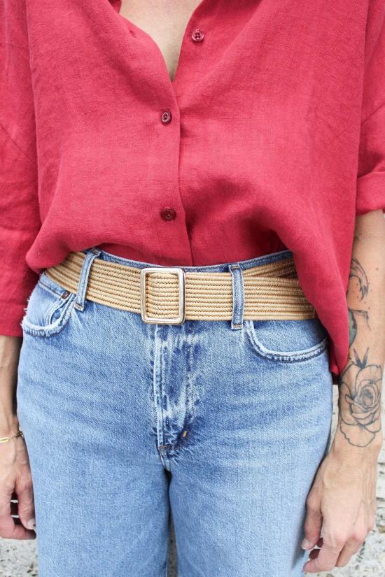  리비아나 콘티 레귤러 벨트 피비아  내츄럴 - LIVIANA CONTI