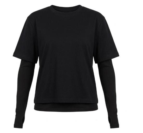 25FW 엘레 긴팔 티셔츠 EFW250372 NERO